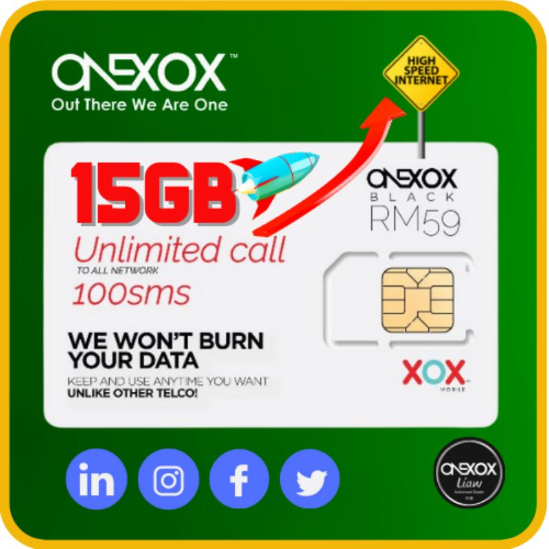 ONEXOX HIGHSPEED SIM B39PLUS20 PLAN | Shopee Malaysia