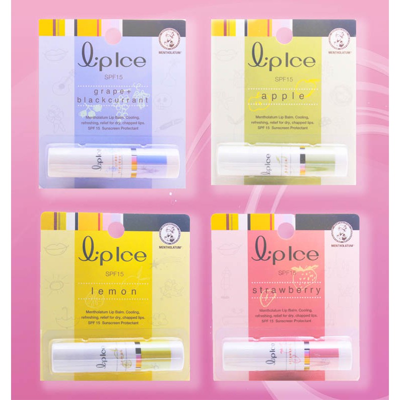 Mentholatum Lip Ice REAL FRUIT JUICE Fruity Lipbalm SPF15 (3.5g