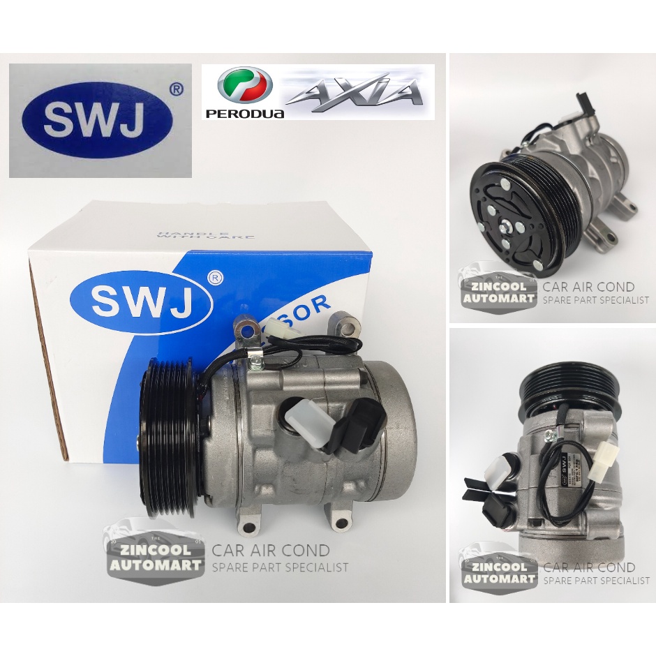 Perodua Axia AirCond Compressor SD706 To 10S-11C 6PK 👍 Good Quality ...