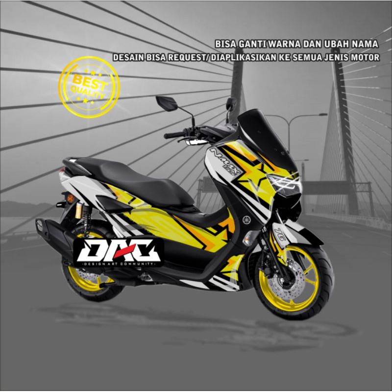 Sticker Decal full body nmax graphic black kuing | Shopee Malaysia