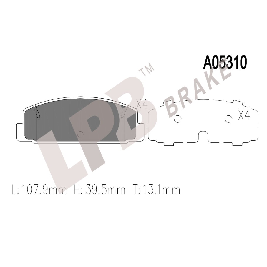 LPB Brake PaD MAZDA Premacy CP MPV 2.0 01'-05' FS7E Shopee Malaysia