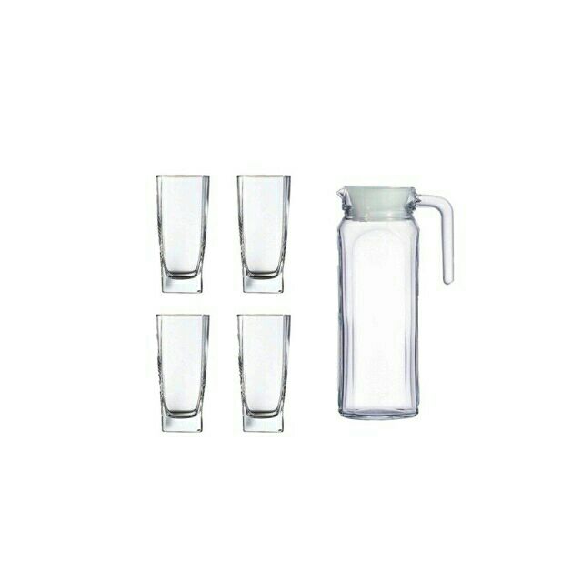 Luminarc Glass Set Drink Water Set 5 Pcs Shopee Malaysia 3277