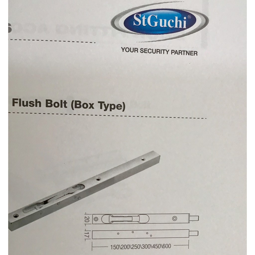 St.Guchi sus304 flush bolt (box type) Shopee Malaysia