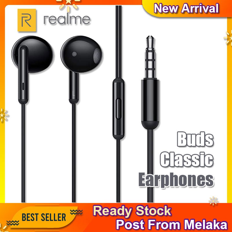 Realme Earphones Buds Classic RMa2001 Gaming On ear Handsfree with