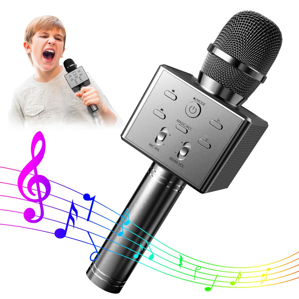 🎁New Arrival 🎁K8 Handheld Wireless Kids Microphone Karaoke Speaker USB