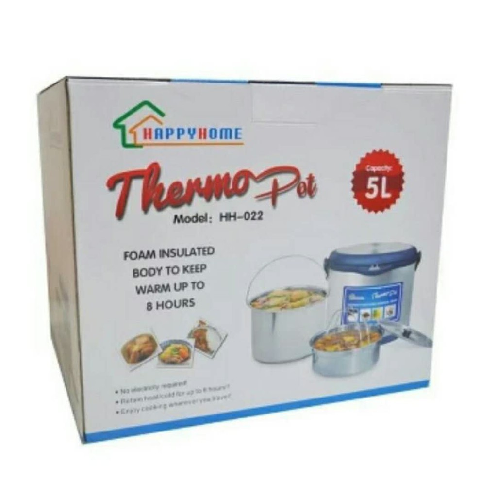 SUS316 MultiFunction Thermal Cooking Pot [2.5L/5L/7L] Ready Stock