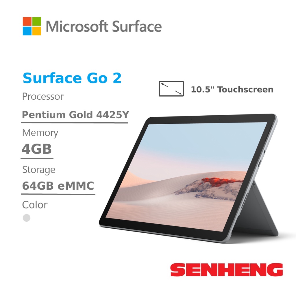 Microsoft Surface Go 2 (Intel 4425Y/4GB/64GB) | Shopee Malaysia