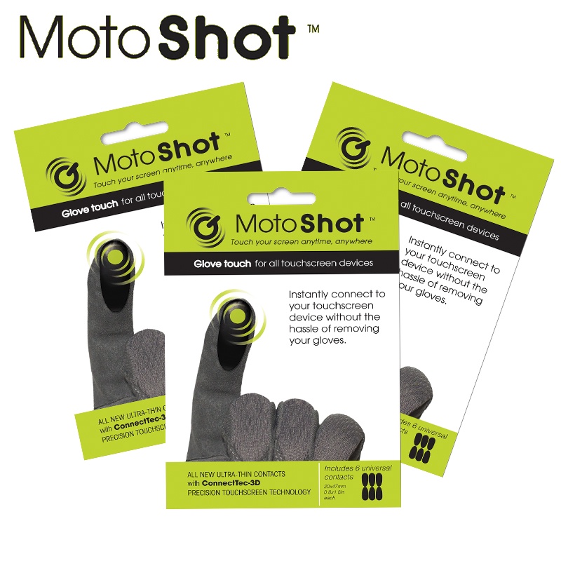 MOTOSHOT Ultra Thin Conductive Touch Screen Stickers for Gloves