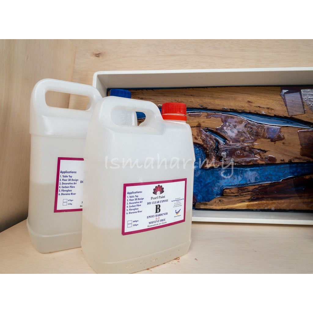 EPOXY Resin A+B SET 5KG Pearl Paint Clear Epoxy SOLVENT FREE, ODOURLESS