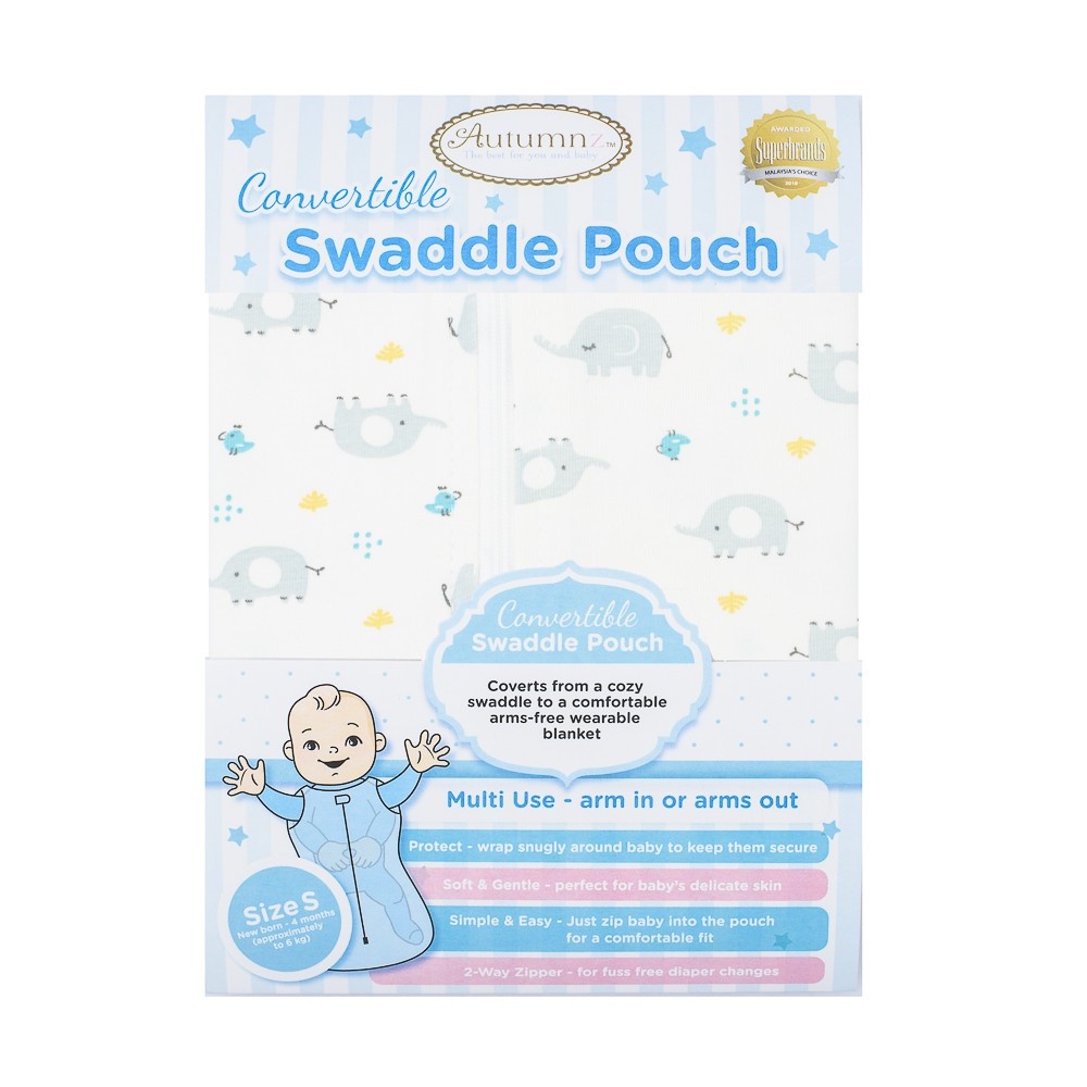 Autumnz Convertible Swaddle Pouch Newborn Swaddle Shopee Malaysia