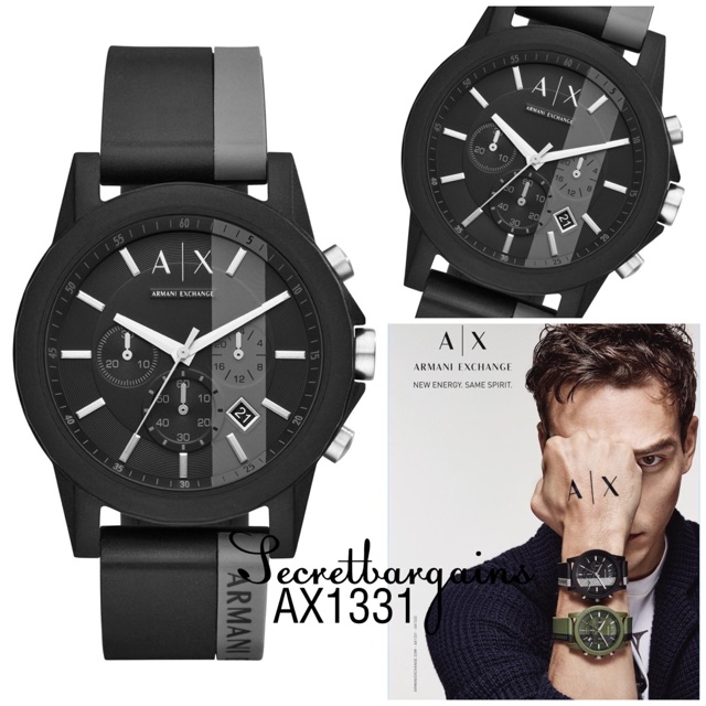 Armani Exchange Dylann Three Hand Stainless Steel Watch AX1331