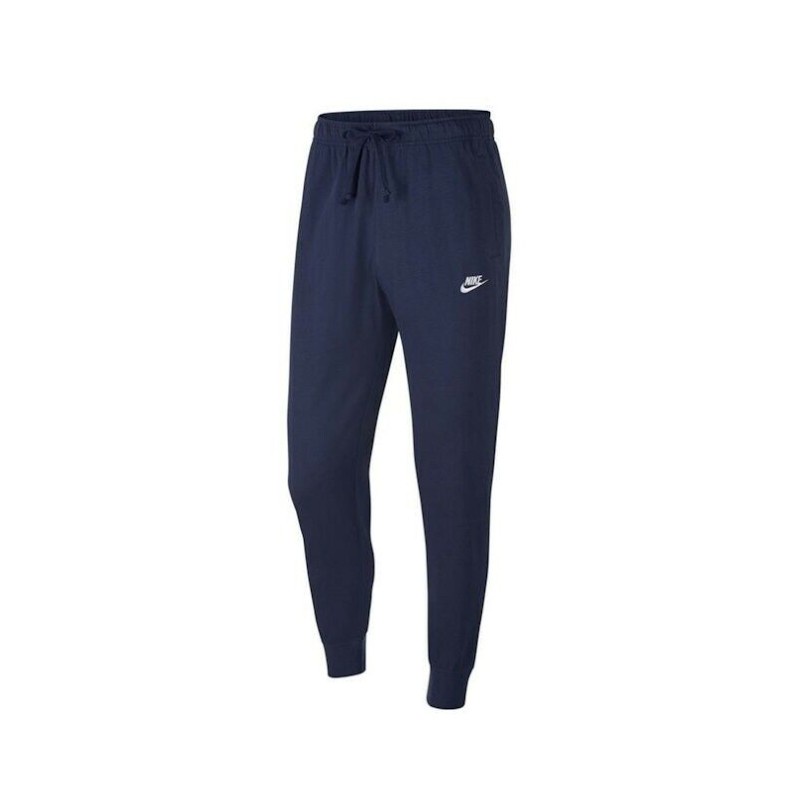 100 Original Nike Men Sportswear Club Jersey Jogger Pants Navy