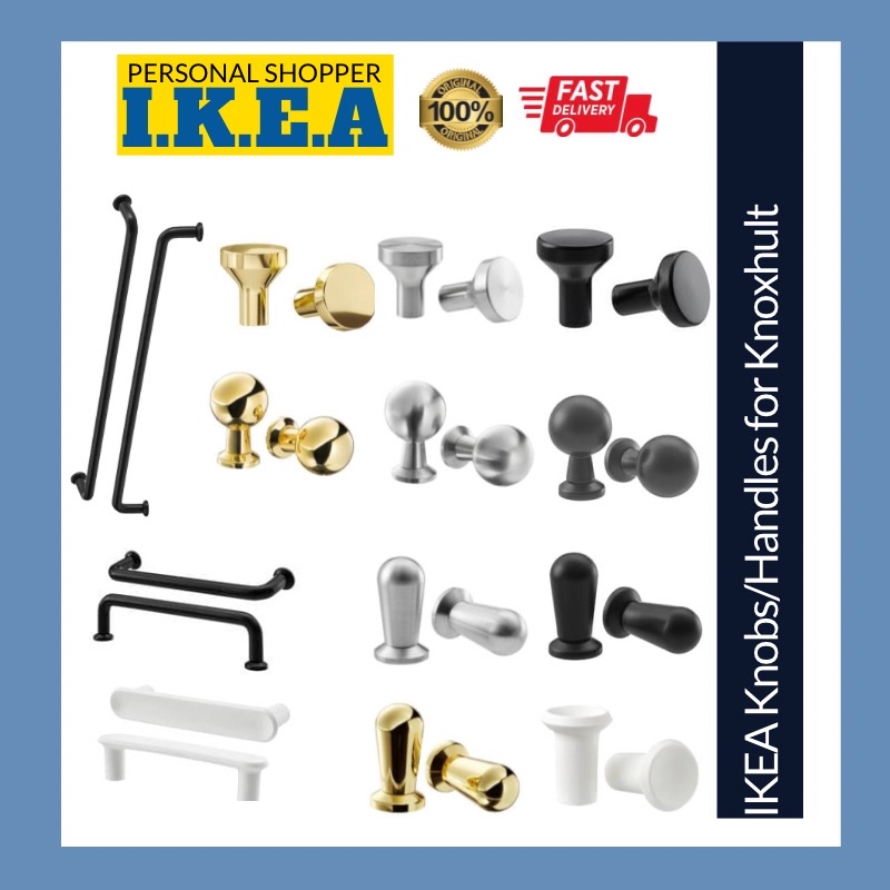 IKEA Gubbarp Bagganas Knob Handle for Knoxhult Metod PAX Besta Black ...