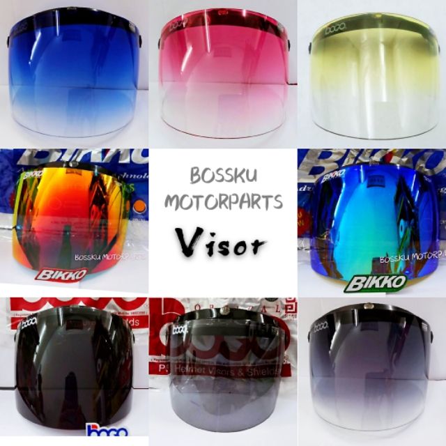Helmet Visor (bogo/bikko) Shopee Malaysia