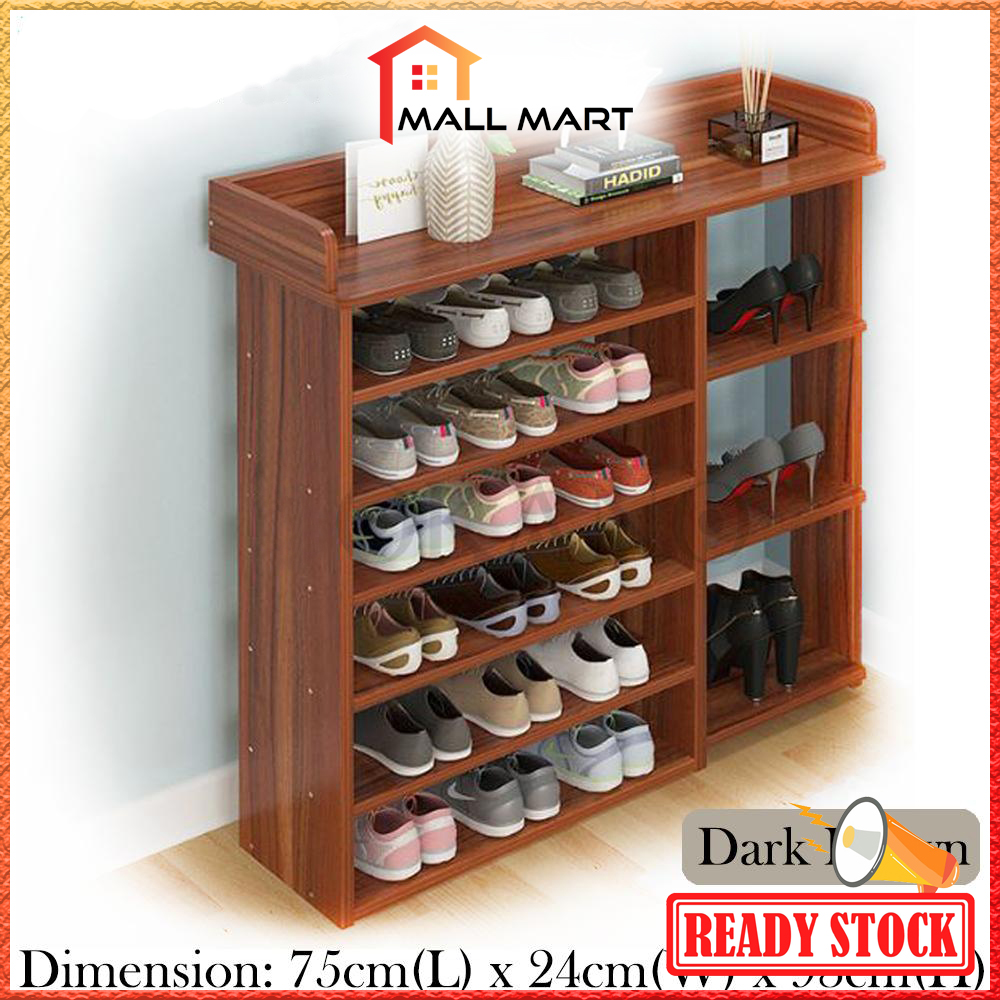 MallMart Japanese Style 7 Tiers Shoes Cabinet Shoe Rack Shoe Shelf Shoe ...