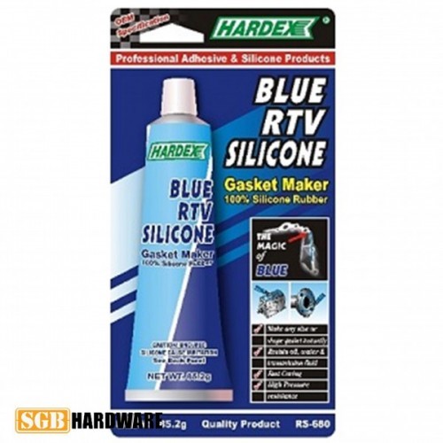 HARDEX RS680 BLUE RTV SILICONE GASKET MAKER / HARDEX RS625 GREY RTV