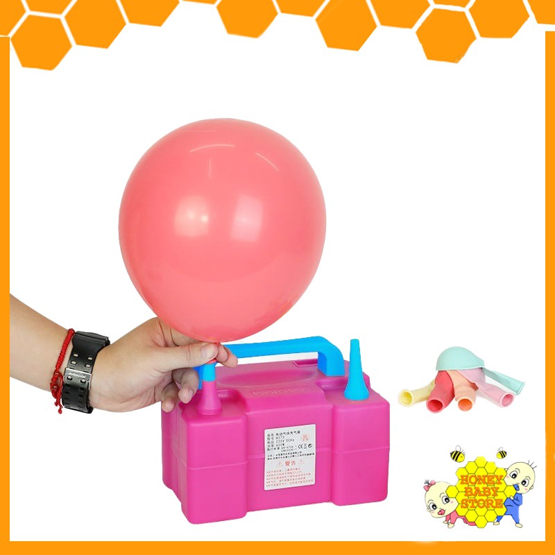 Portable Inflator Balloon Pump Dual Nozzle Balloon Air Auto Electric ...