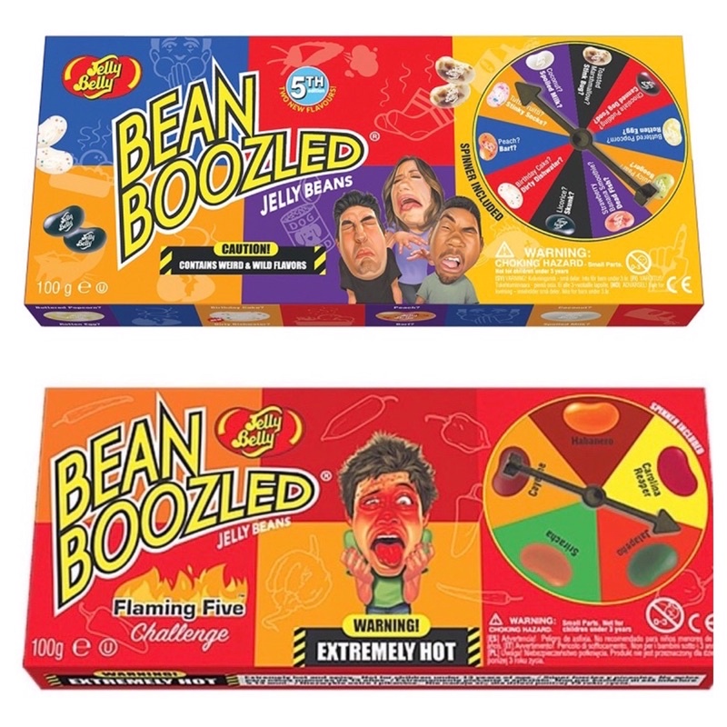 Bean Boozled Jelly Beans 6th Edition / Fiery 5 Challenge with Spinner