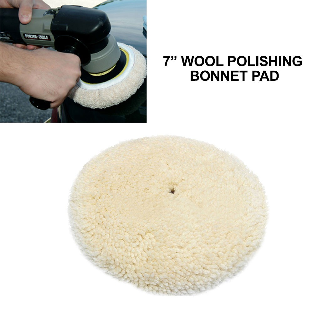 7" Soft Wool Clean Polishing Buffing Pad for Car Auto Polisher 7