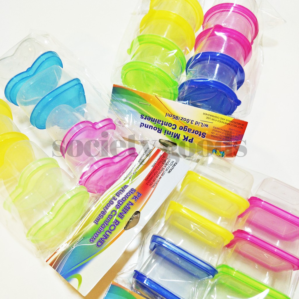 8 pcs Small Food Container Plastic - Bekas makanan keci…