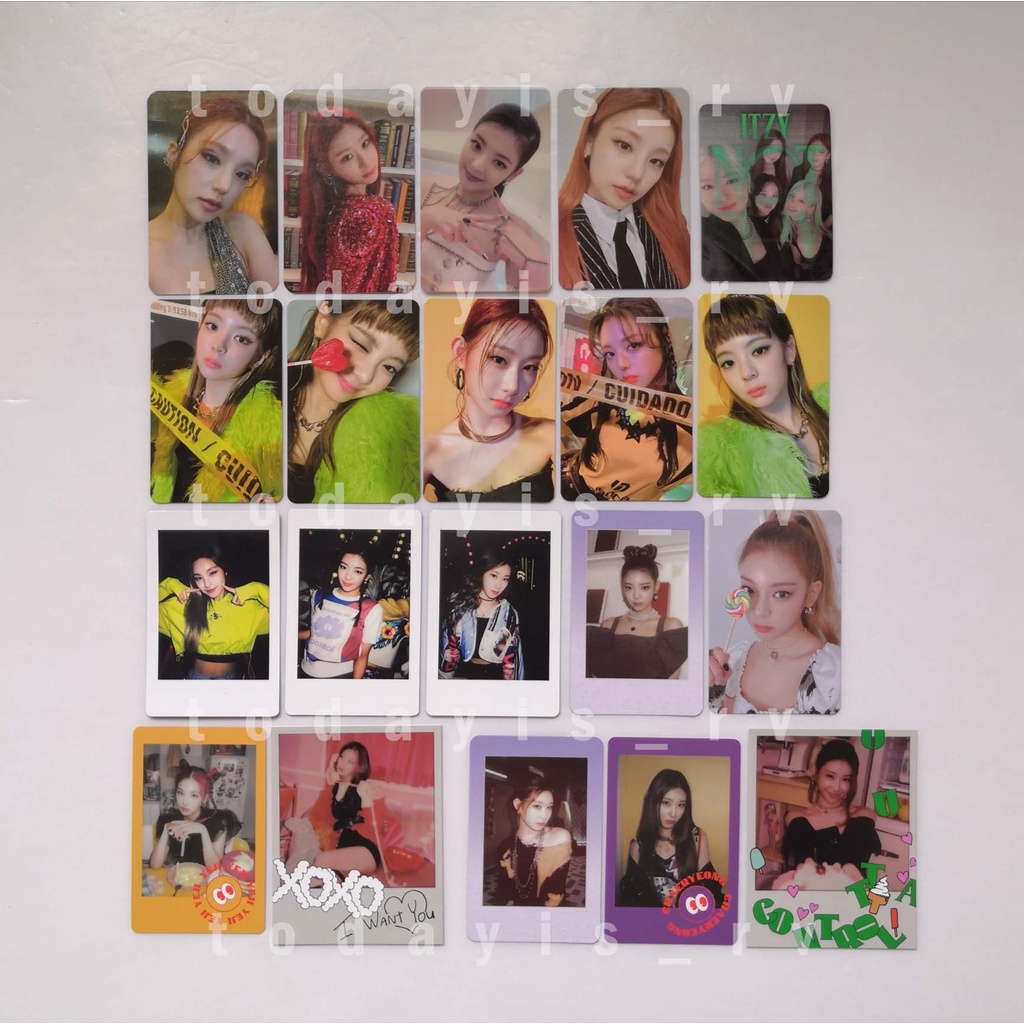 Itzy Guess Who Album Photocards Pob Nbd Photocards Shopee Malaysia