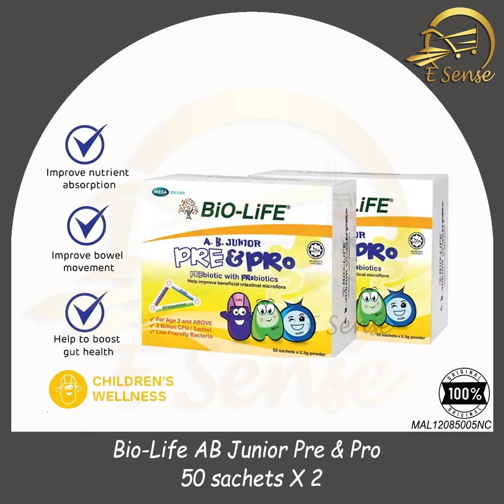 [E SENSE] Bio-Life AB Junior Pre & Pro - 50s x 2/10s | Shopee Malaysia