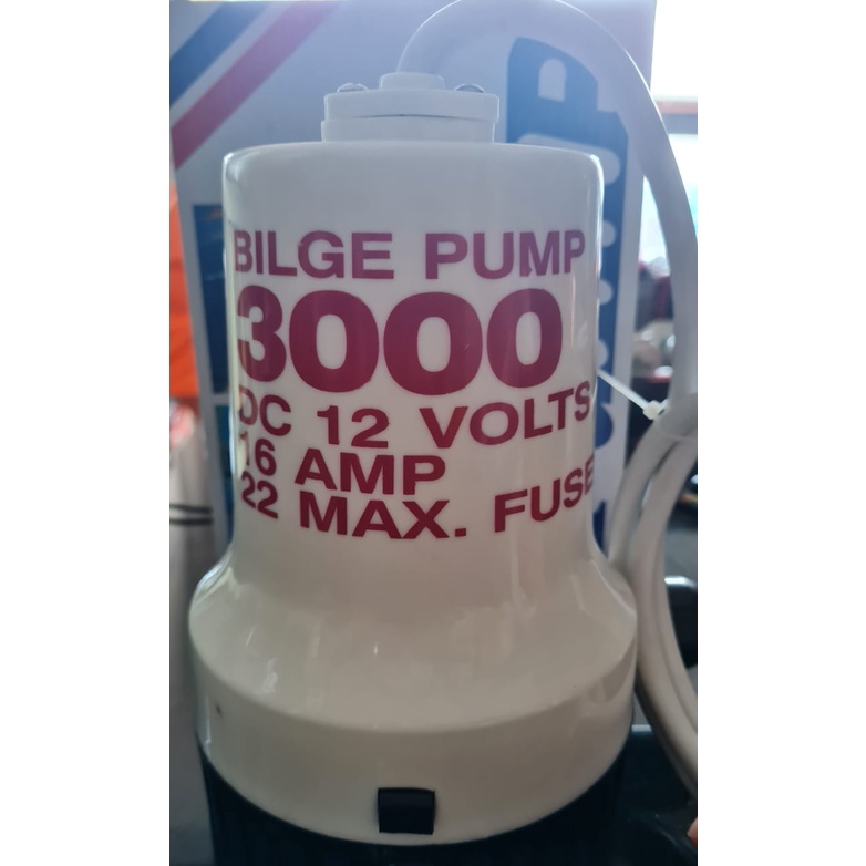 CKS MARINE SUBMERSIBLE PUMP/ DC BILGE PUMP 3000GPH 12V / 24V | Shopee ...