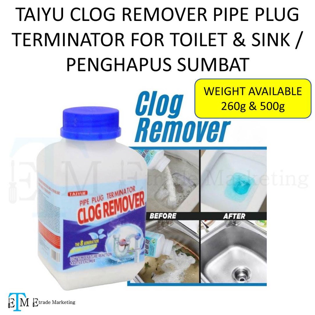 Pipe Plug Terminator Clog Remover For Kitchen Sink Drain, Floor Drain,  Toilet Bowl