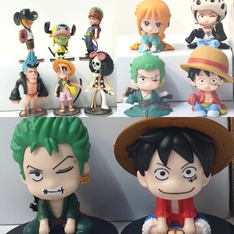 Cake Topper Figure One Piece Chibi Set Of 6 | Shopee Malaysia