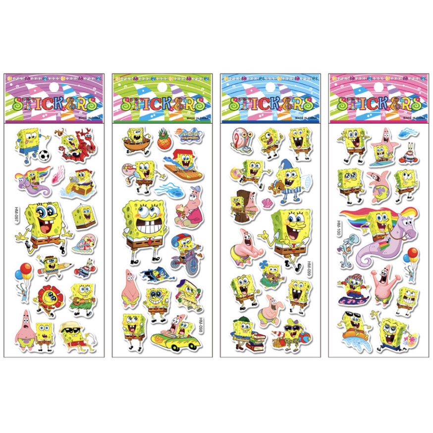 Boo&Bub 1pc 3D Cartoon Bubble Sticker for Kids (Stiker Kanak Kanak ...