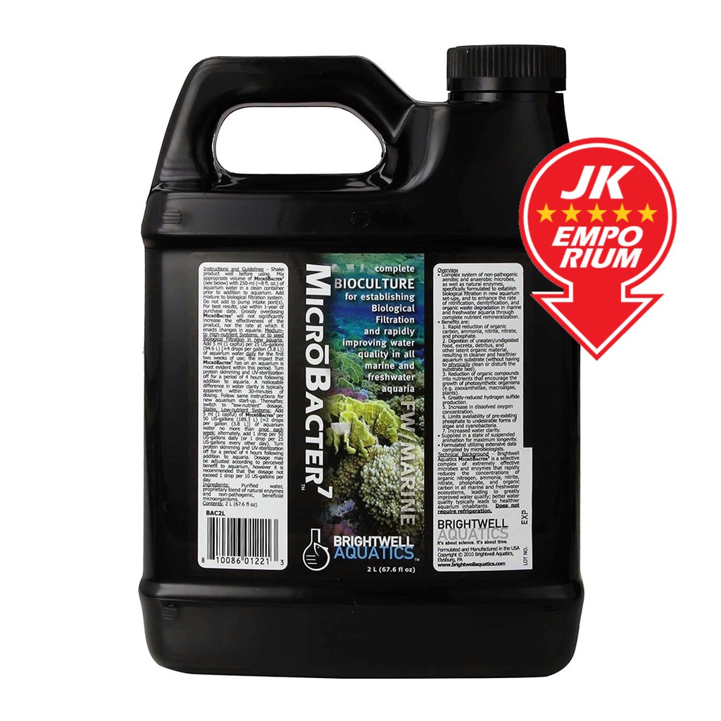 2L Brightwell Aquatics MicrōBacter7 MicroBacter7 MicroBacter 7 Micro ...