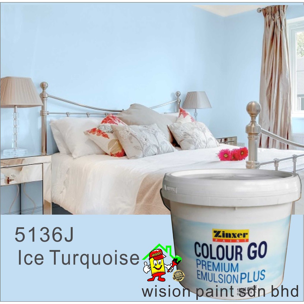 7 Liter ( ZINXER Colour GO ) Interior Acrylic Emulsion Paint Wall ...