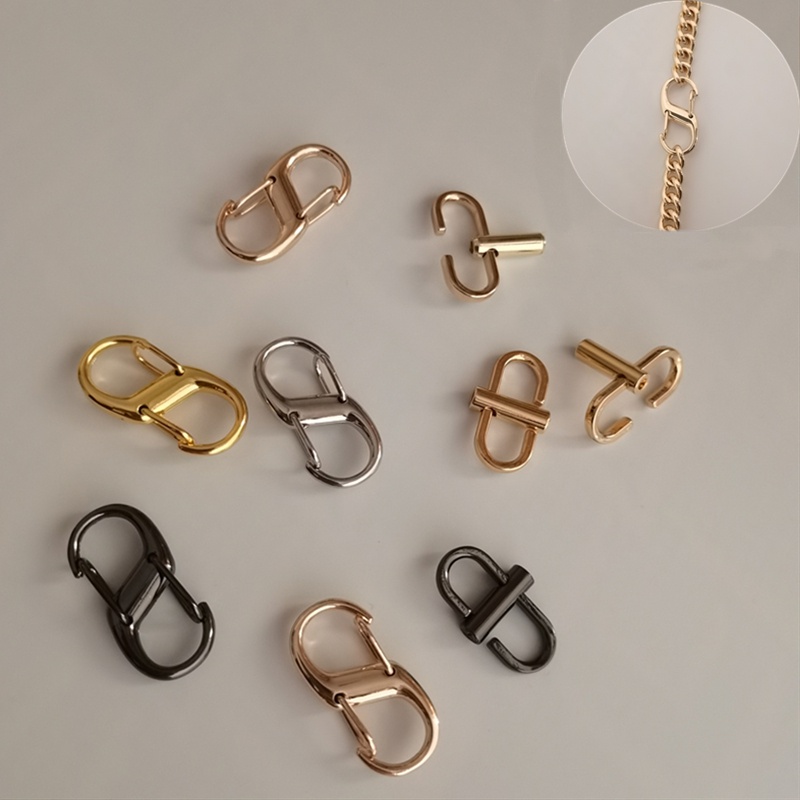 Adjustable Buckle Metal Chain Bag Famous Brand SShaped Adjustment