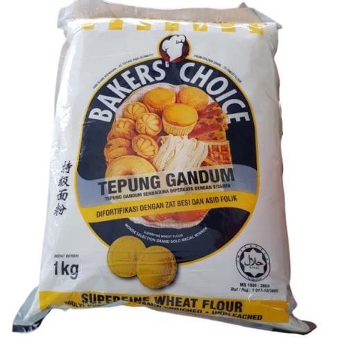 Tepung Gandum Bakers Choice Flour 1Kg Shopee Malaysia