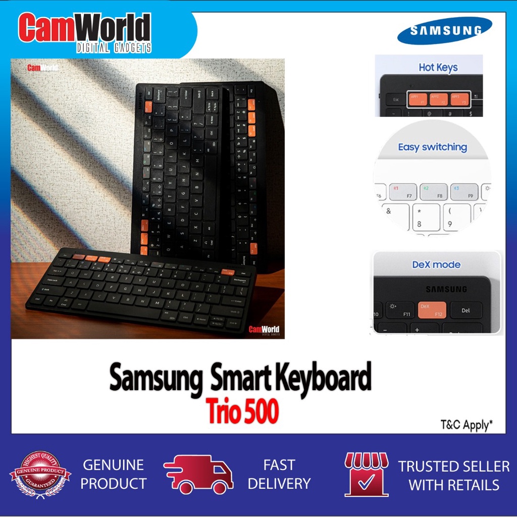 Samsung Smart Keyboard Trio 500 Shopee Malaysia