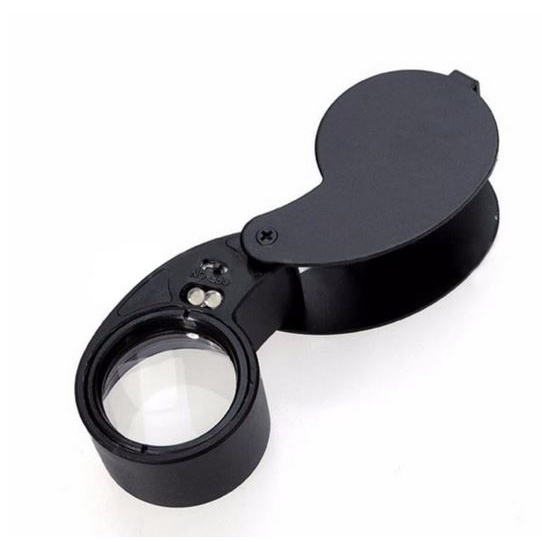 Magnifier 40X 25mm Glass Portable Zoom Loop Magnifying Glass Jeweler ...