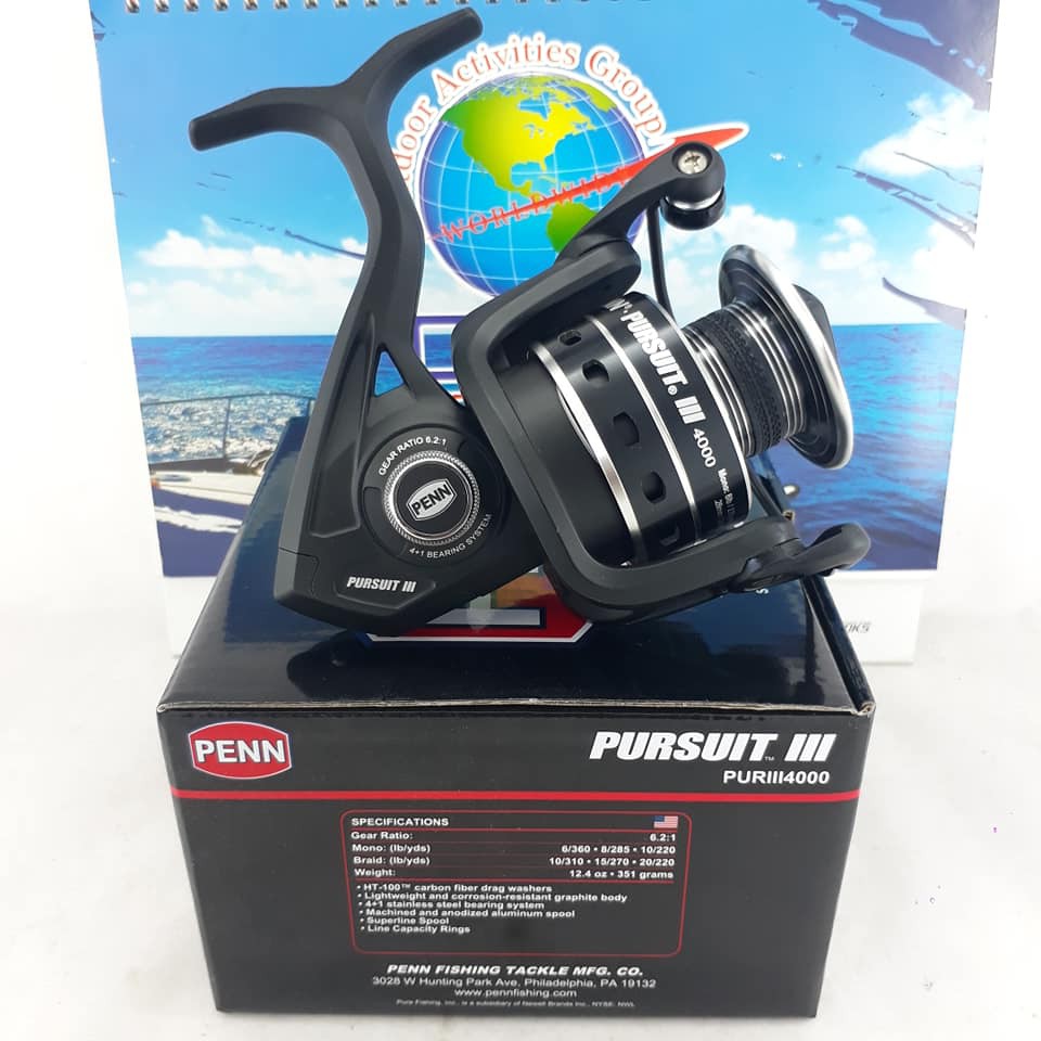 PENN Pursuit III 4000 HIGH SPEED 6.2:1 SPINNING REEL (New in Box)