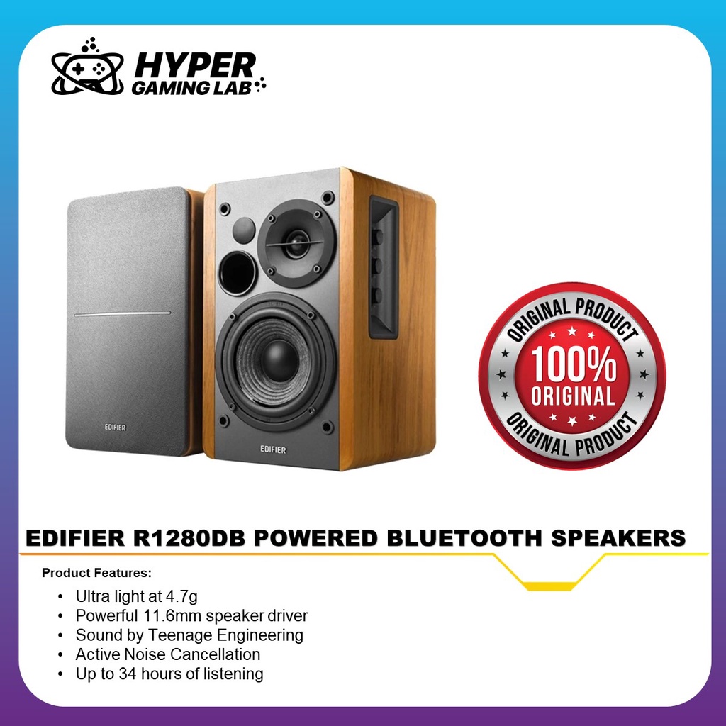 Edifier R1280DB Active Bookshelf Speakers with Bluetooth