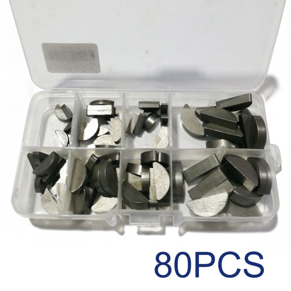 80x Goliath Industrial Woodruff Key Assortment For Flywheel Pulley ...