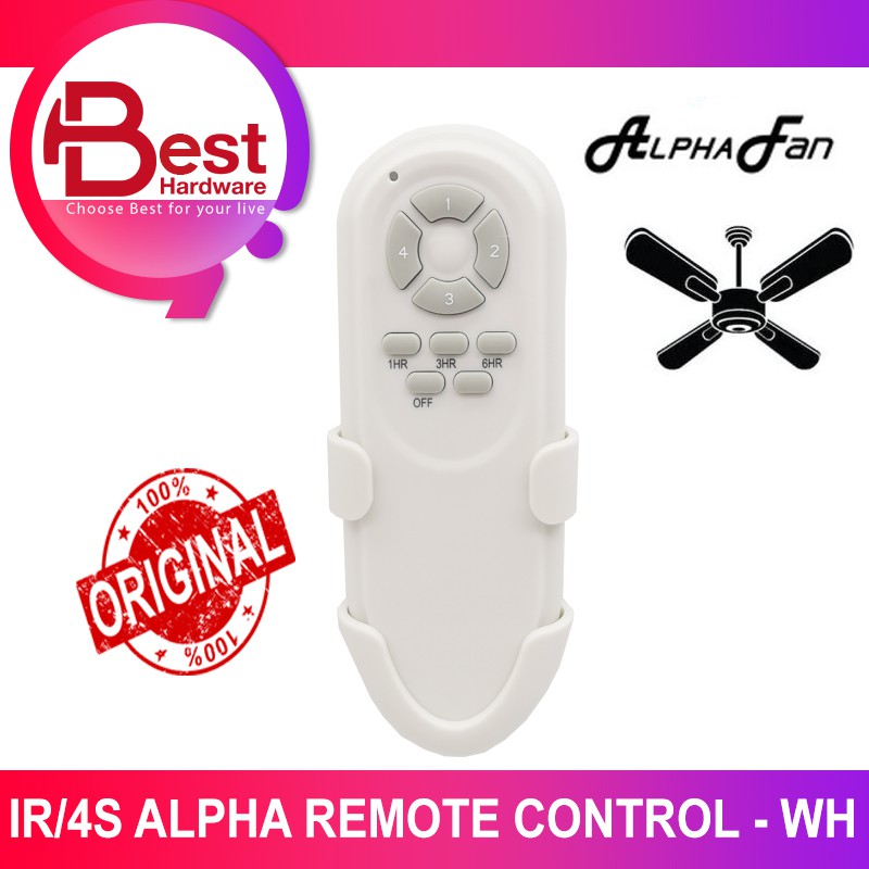 BEST HARDWARE - ALPHA / COSA 4 SPEEDS CEILING FAN ORIGINAL REMOTE ...