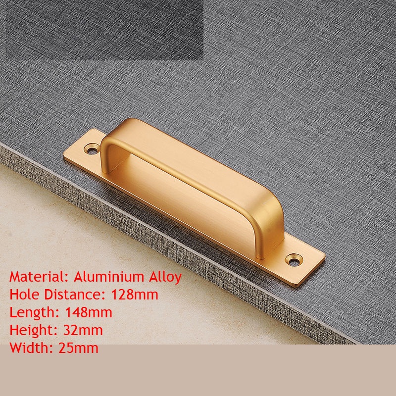 Aluminium Alloy Black Door Handles Balcony Bedroom Kitchen Door Pulls ...