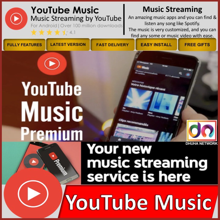 YOUTUBE MUSIC PREMIUM LATEST VERSION ADFREE ANDROID Shopee Malaysia
