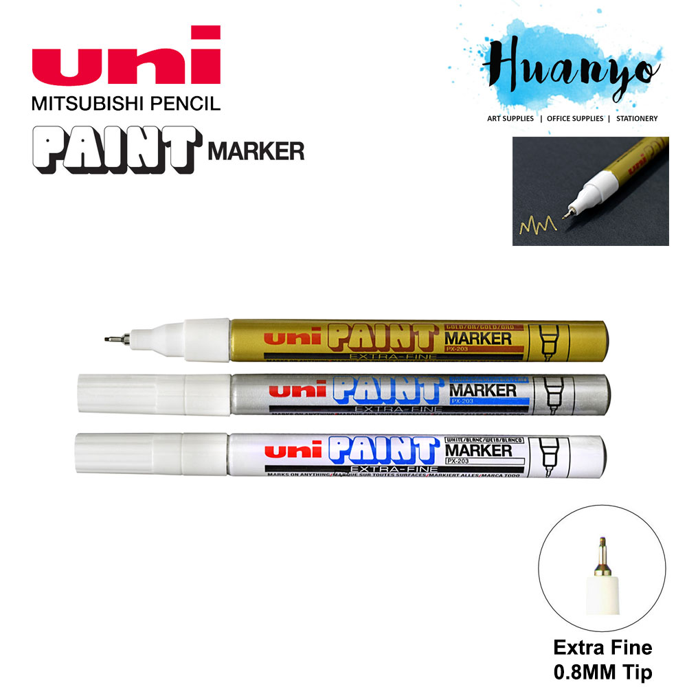 Uni-ball 182311 Paint Marker Paint PX-203 with fine tip, Silver