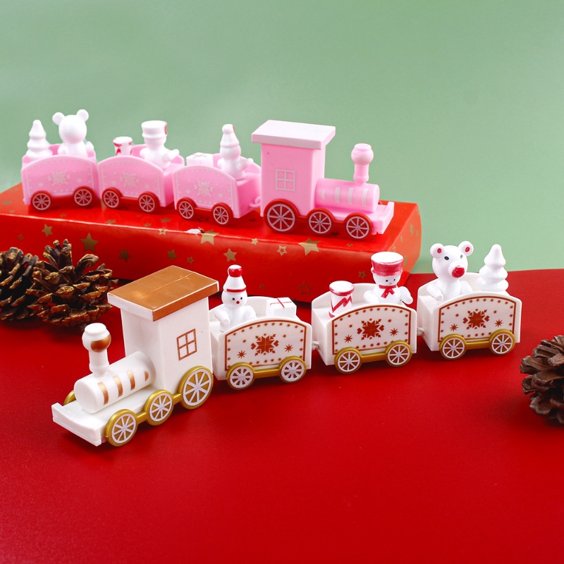 Christmas Decoration Train Ornament Decorative Models Christmas Snowman ...