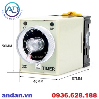 Time Relay, Timer Relay, Delay Appointment Relay CKC AH3-3 220VAC 24VDC ...