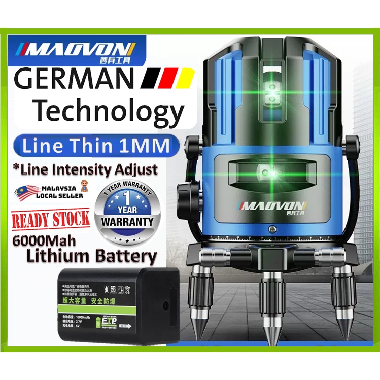 RM99.90 PUCHONG Ready Stock 5 Line Automatic Leveling Laser Instrument ...