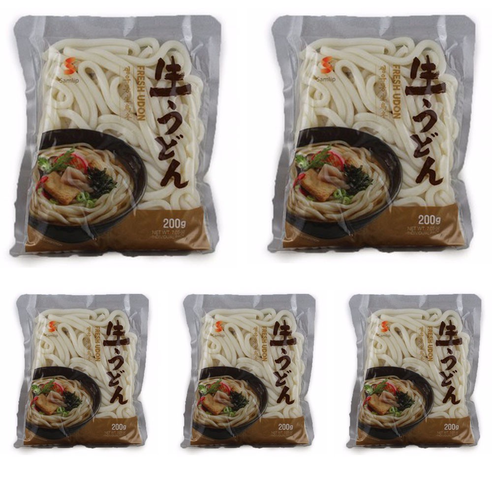 1kg Samlip Fresh Udon Noodles (5 Packs Of 200 Grams) Imported Korea
