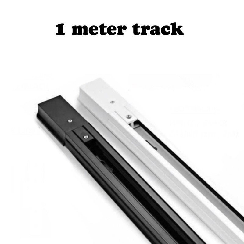 Track Rail Track Light Fitting Aluminum 1 meter 2 wire Connector System