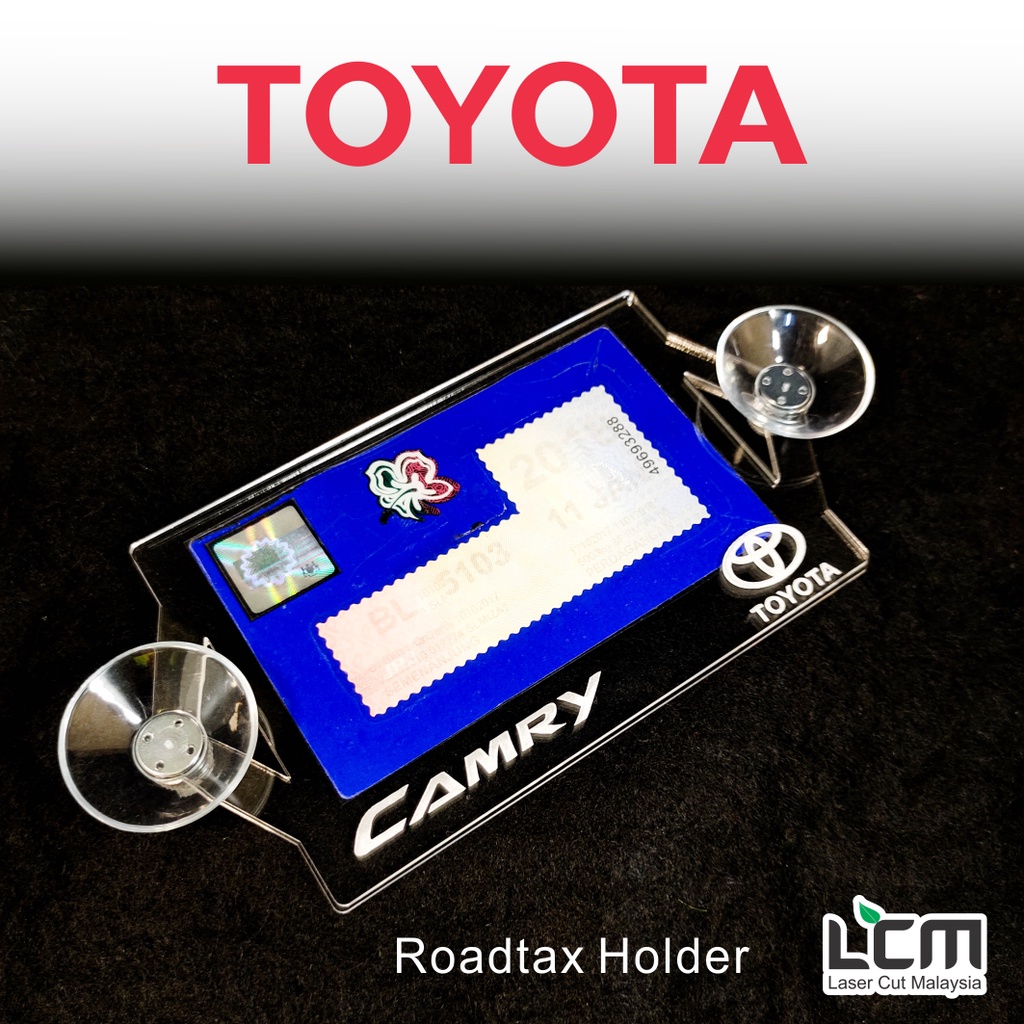 TOYOTA Road Tax Holder Car Roadtax Holder Rotex Alphard Caldina Camry ...