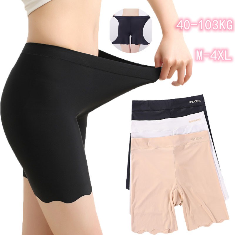 Yingbao 1 Pcs M 4xl Ready Stock Ice Silk Women S Underwear Big Size Panties Seamless Cotton